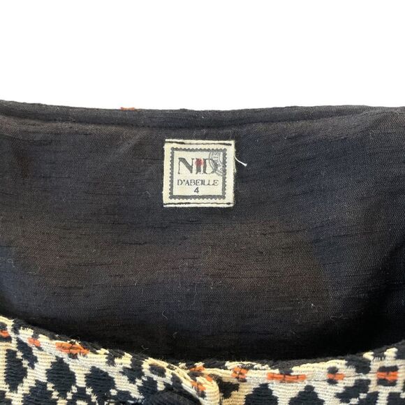 NID D'Abeille Cropped Brocade Tapestry Damask Raised Textured Jacket, Large - Picture 7 of 12